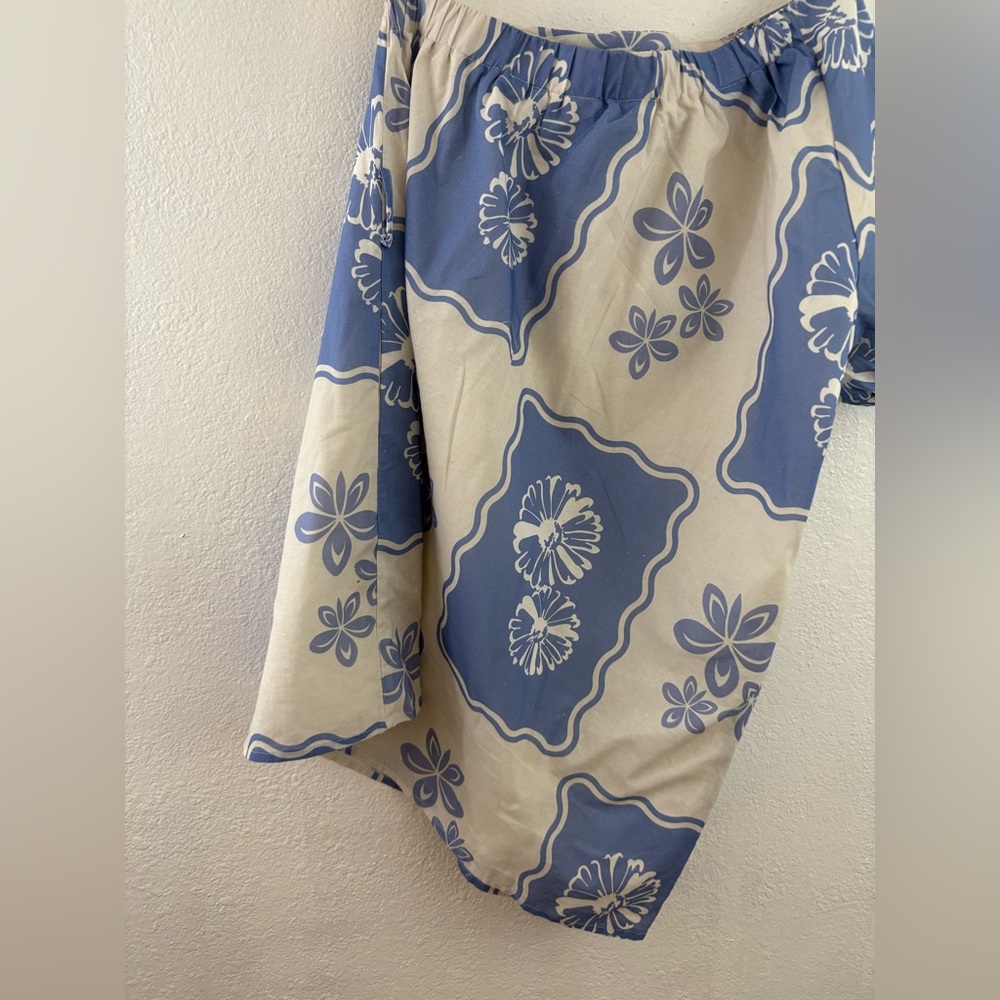 Petal + Pup Dylan One Shoulder floral print side pockets Mini Dress size M - Picture 3 of 9